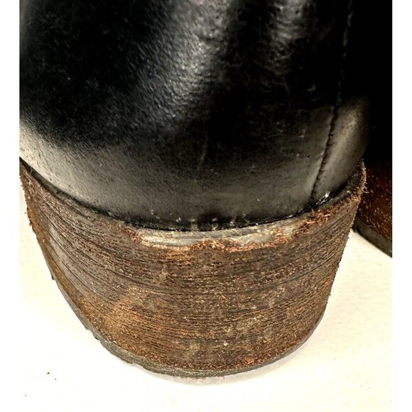 Naya Womens Leather Boots B3196L1001 Sabre Riding Tall Heels Zipper Black 8M - Picture 15 of 16